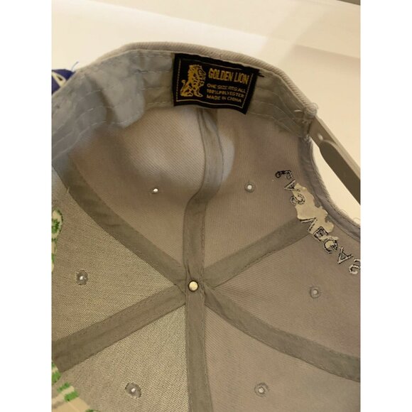 Las Vegas Sin City cap by Golden Lion adjustable hat Acrylic Gray Blue‎ Green - Picture 7 of 8